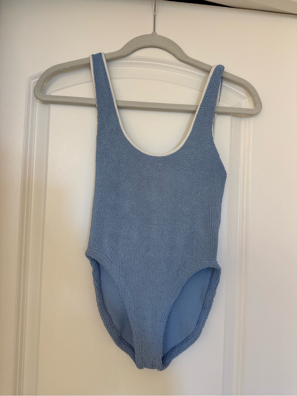 Hunza G Faye crinkle one piece